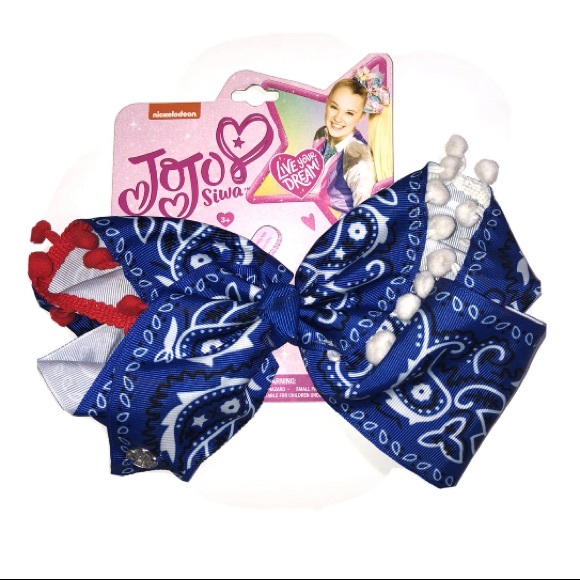 JoJo Siwa Other - Jojo Siwa large cheer bow, blue